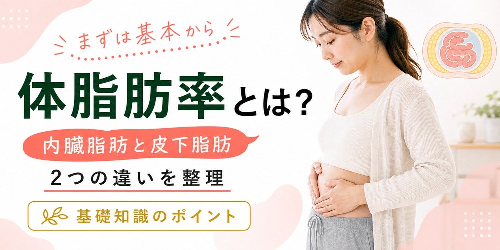 体脂肪率とは?体脂肪や内臓脂肪・皮下脂肪との違い