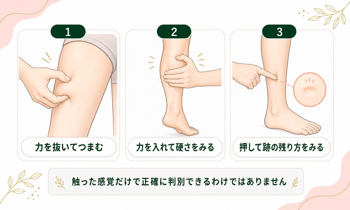 足が太くなる原因は脂肪太り・筋肉太り・むくみ・骨格の4タイプ