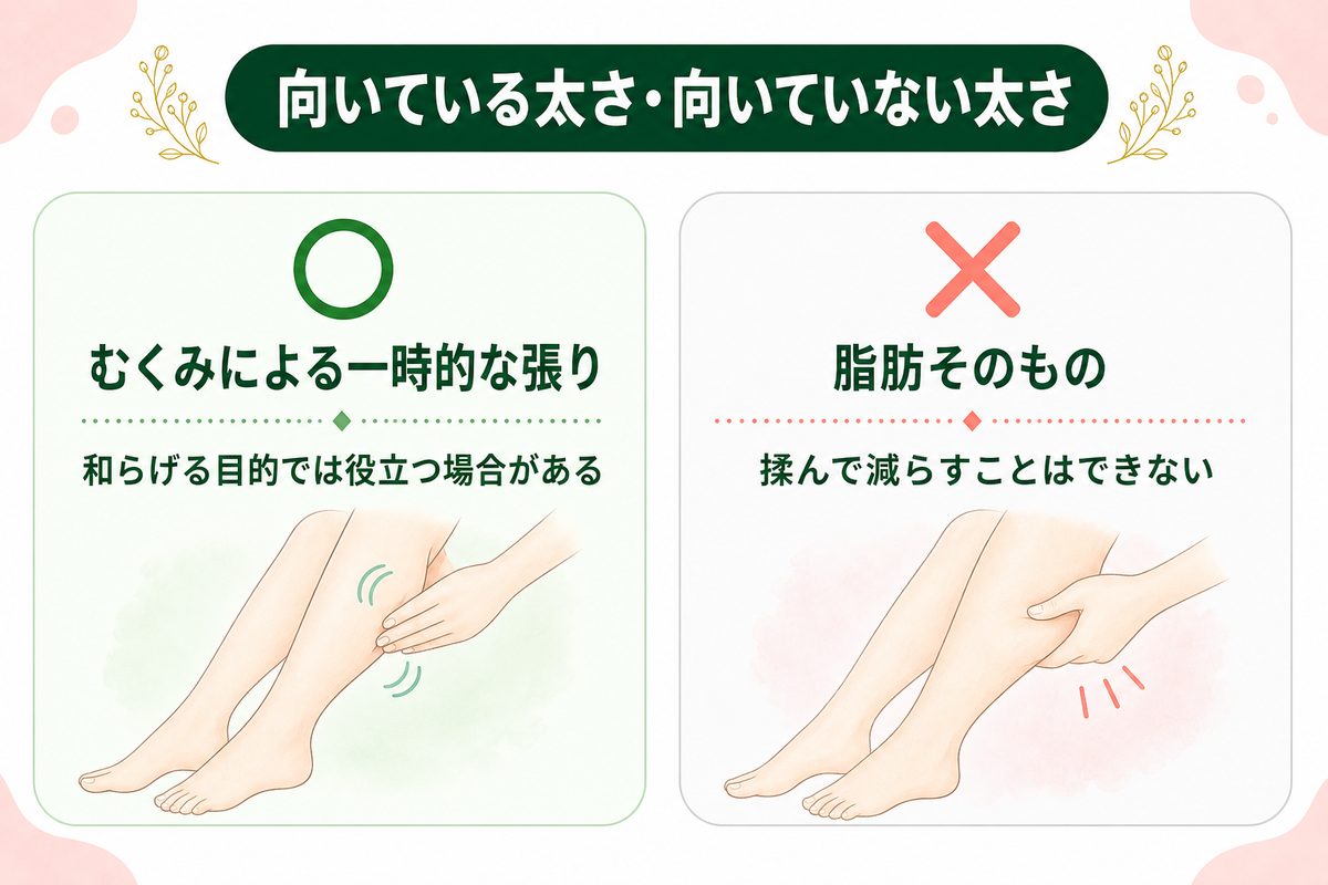 足痩せに効果的な方法はストレッチ・マッサージ・筋トレなど