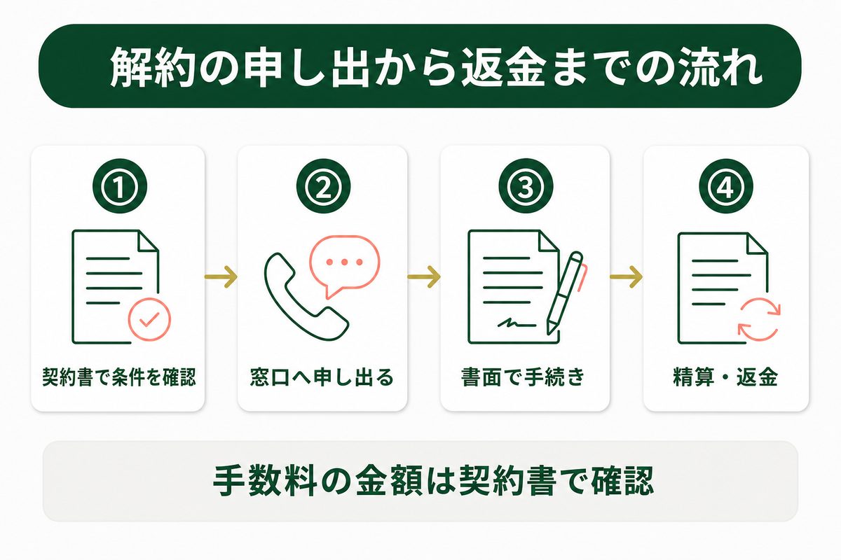 ディオクリニックの解約と返金の手続き