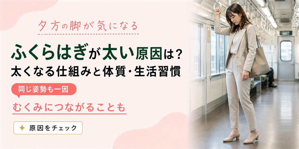ふくらはぎが太い原因は？太くなる仕組みと体質・生活習慣