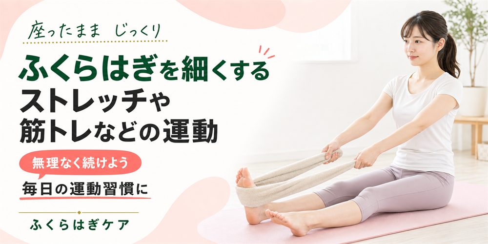 ふくらはぎを細くするストレッチや筋トレなどの運動