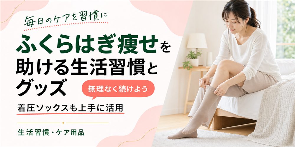 ふくらはぎ痩せを助ける生活習慣とグッズ