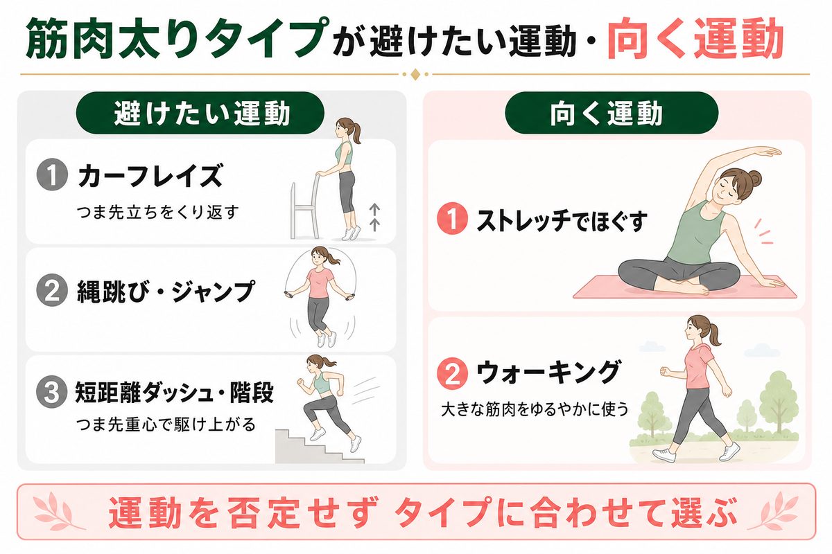ふくらはぎ痩せでやりがちな逆効果の運動と部分痩せの勘違い