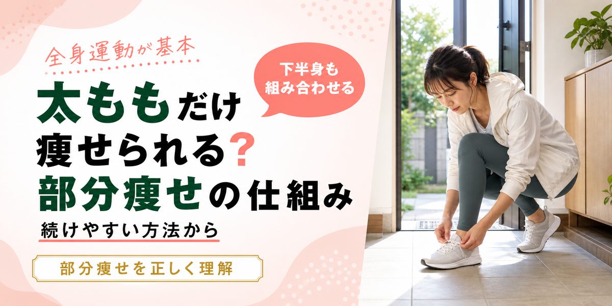 太ももだけ痩せられる?部分痩せの仕組み