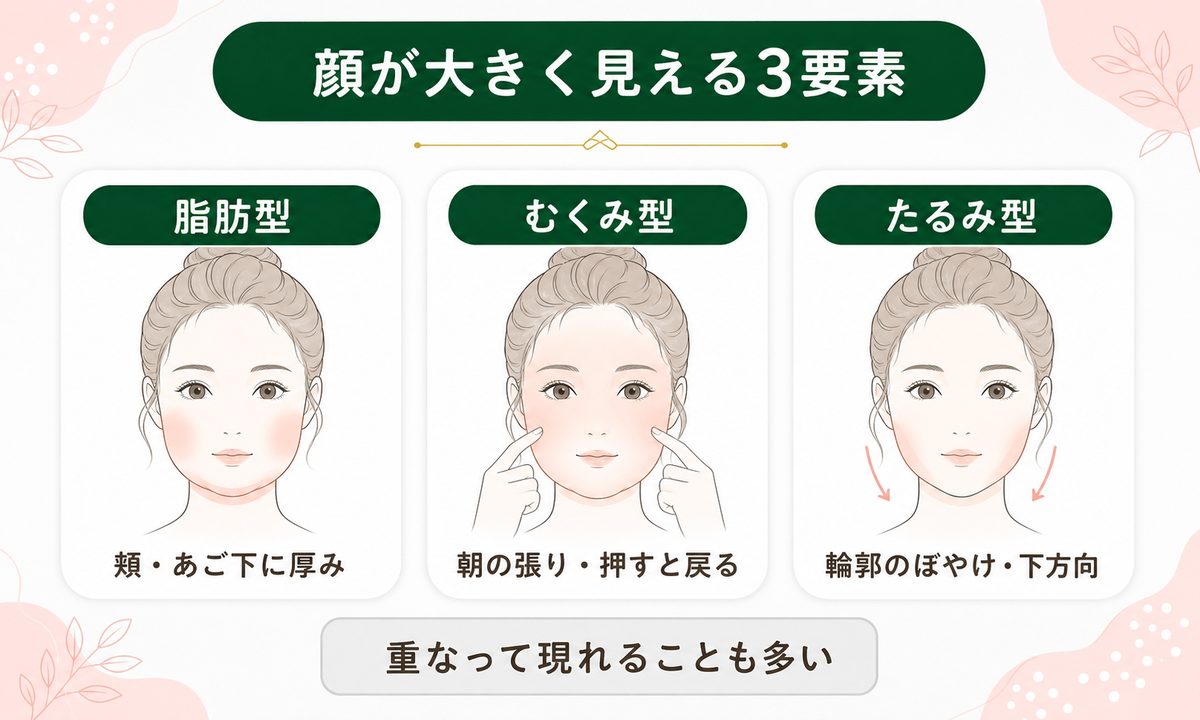 顔痩せできない原因は?顔に脂肪やむくみがたまる仕組み