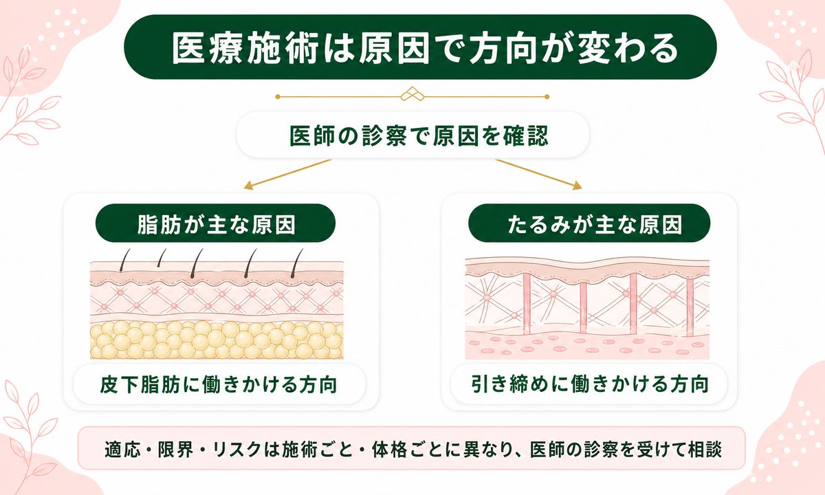 セルフケアで届かないときのクリニックの顔痩せ施術