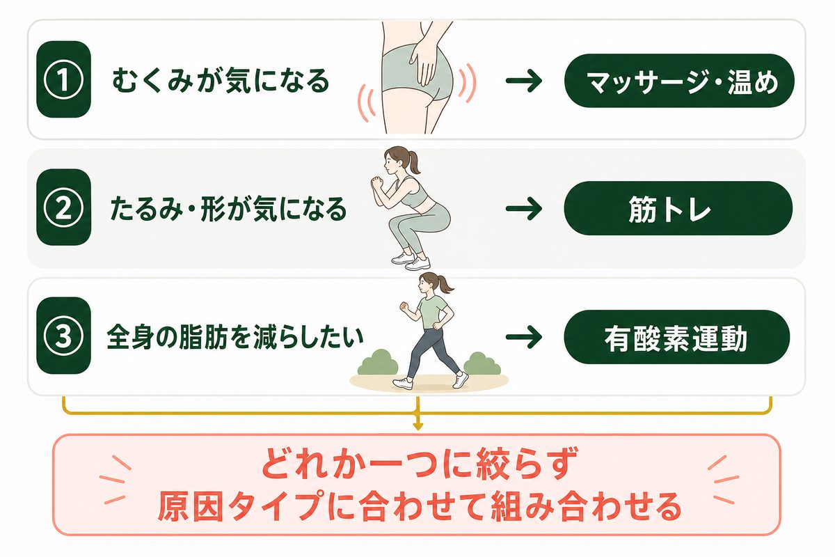筋トレやストレッチでお尻の脂肪を落とす方法