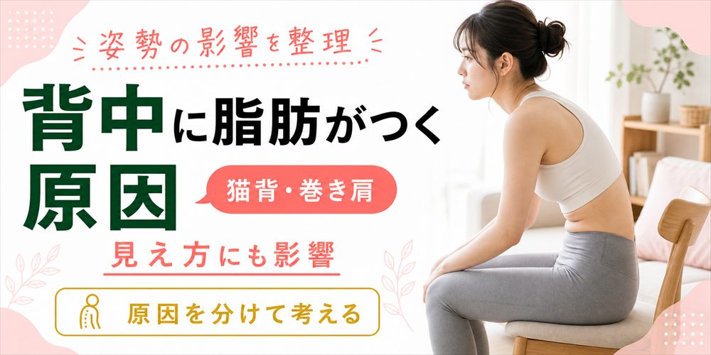 背中に脂肪(はみ肉)がつく原因