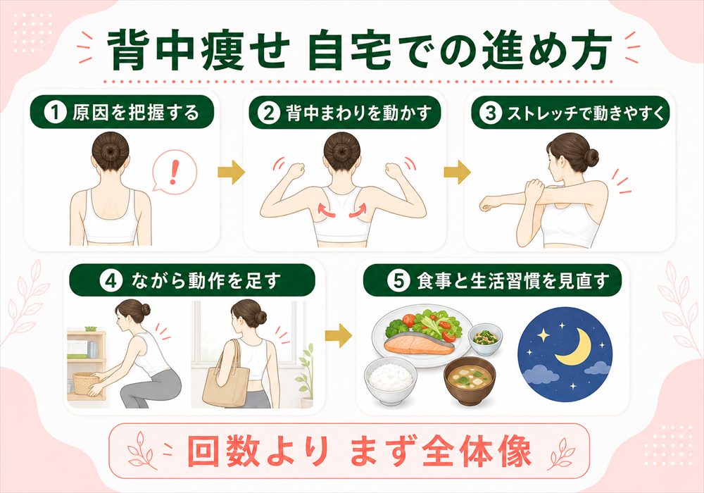 背中痩せとは？見た目の変化と始め方