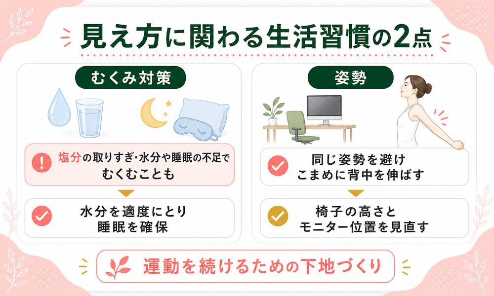 背中痩せに効く食事と生活習慣
