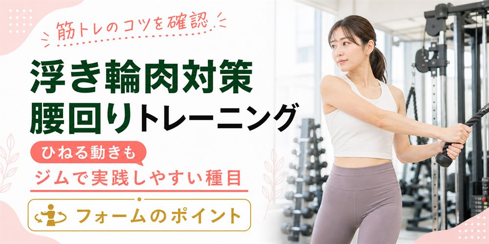 浮き輪肉に効く筋トレと腰回りを引き締めるトレーニング
