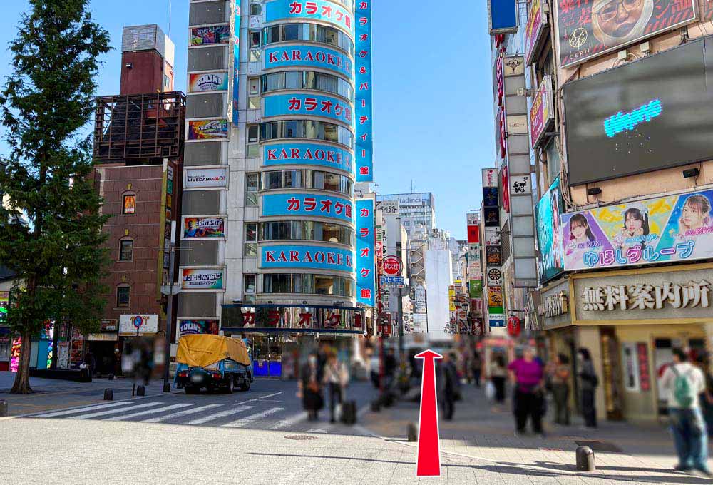 カラオケ館新・歌舞伎町店の路地の写真
