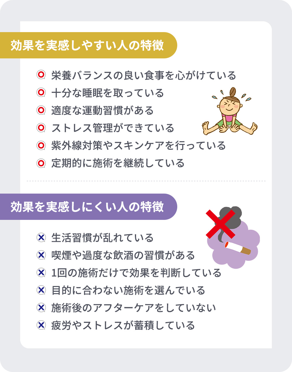 美容点滴の効果を実感しやすい人･実感しにくい人の特徴まとめ