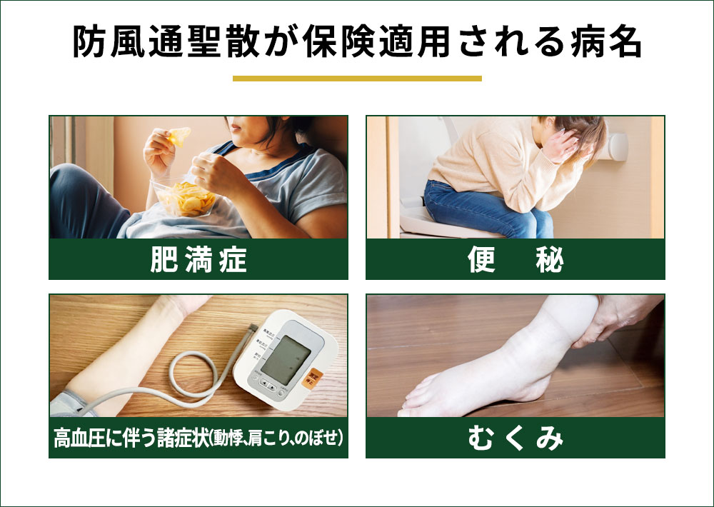 防風通聖散が保険適用される病名一覧