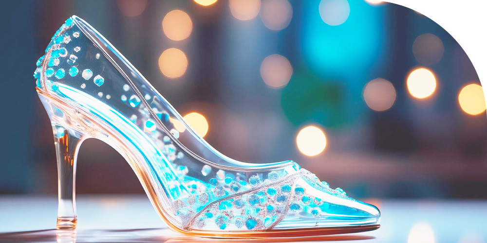 シンデレラのガラスの靴のイメージ画像
