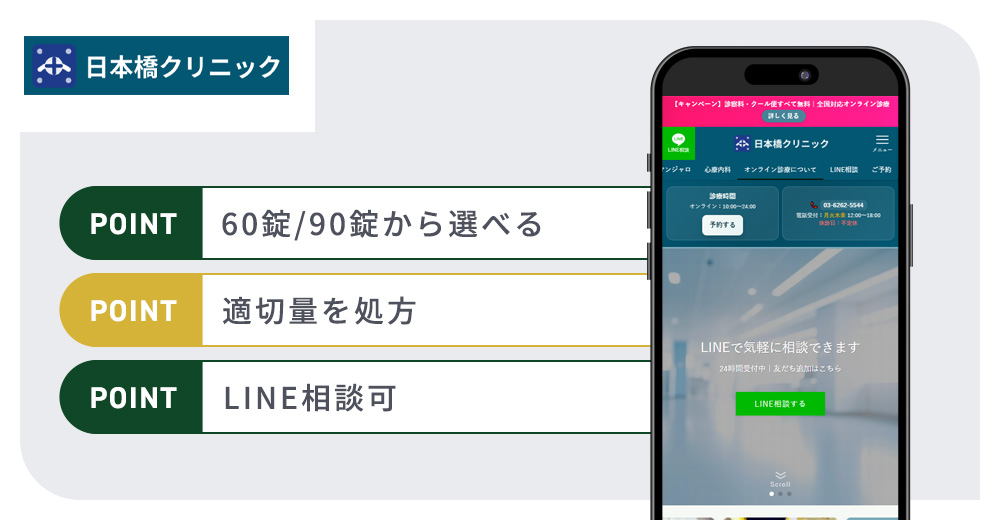 日本橋クリニックのメトホルミン通販おすすめバナー