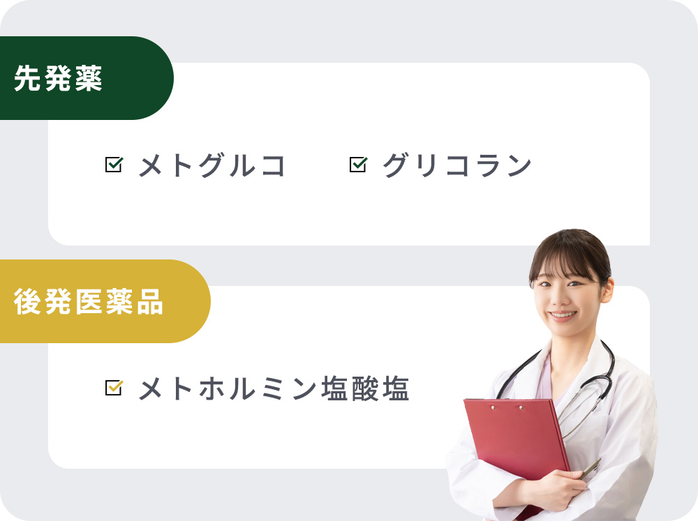 メトホルミンの製薬名一覧