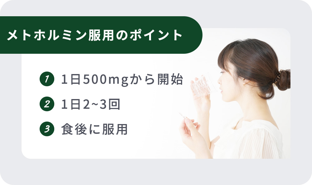 メトホルミン服用のポイントまとめ