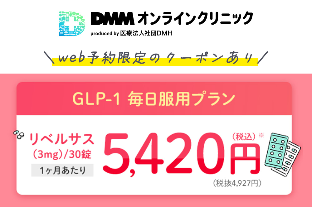 DMMオンラインクリニックのリベルサスのキャンペーン画像