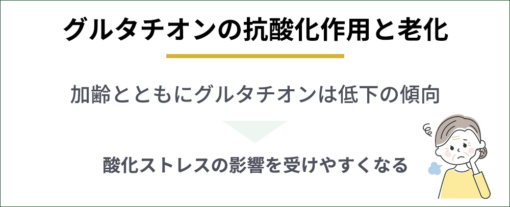 グルタチオンの抗酸化作用と老化についてまとめ