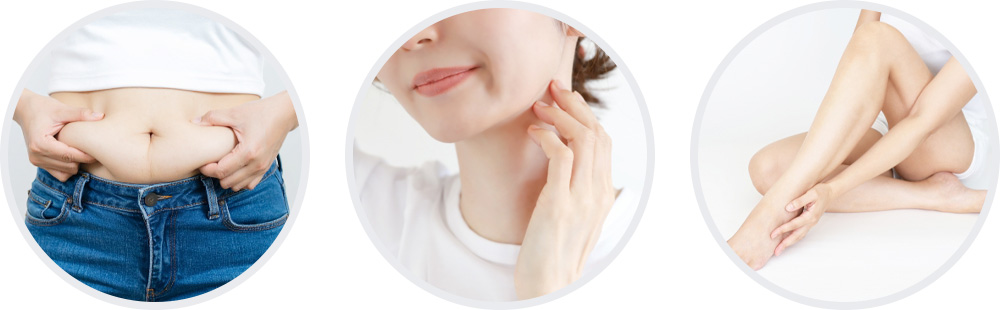 お腹・顔・脚痩せのイメージ画像