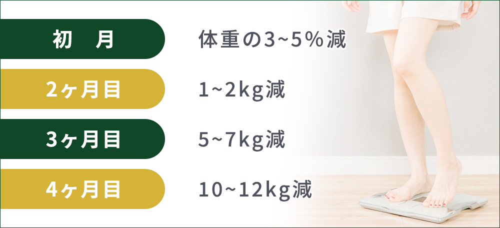 現実的な減量ペース一覧